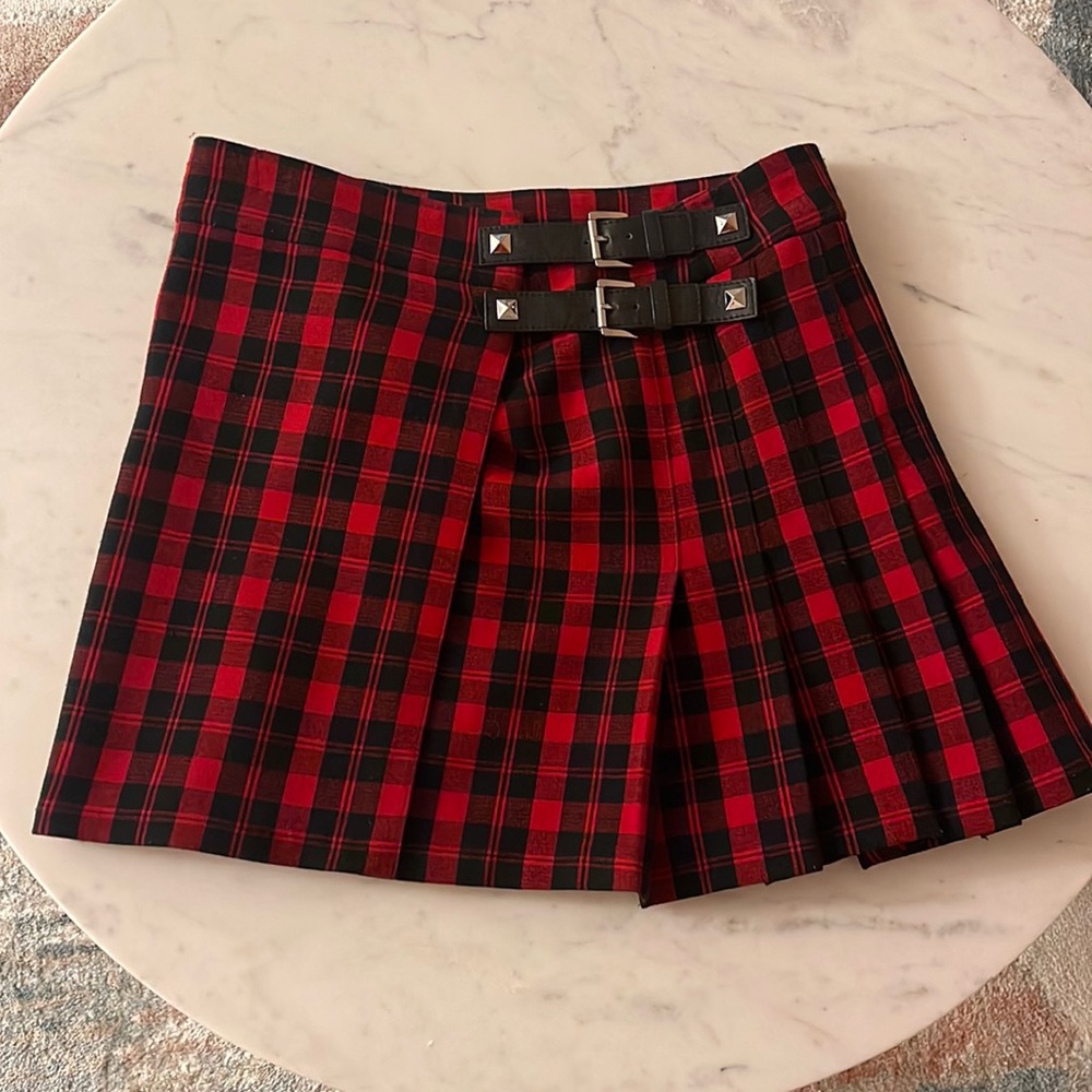 Plaid Mini Skirt